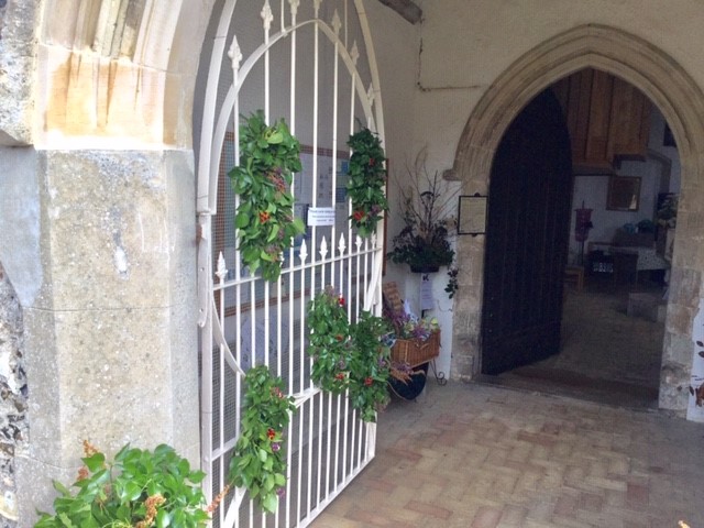 Porch looking in.