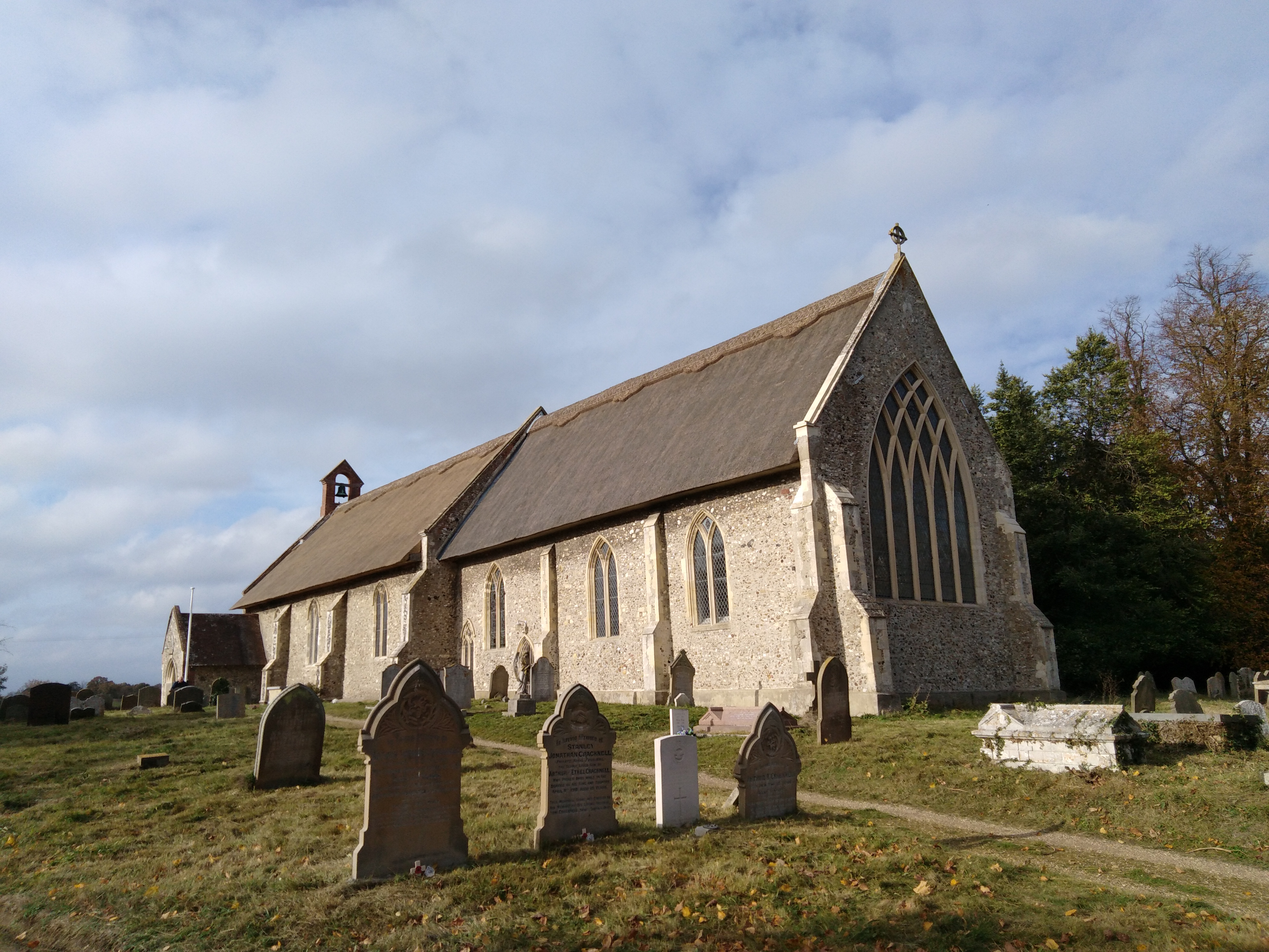 St Peter's Church, Westleton from the south-east.