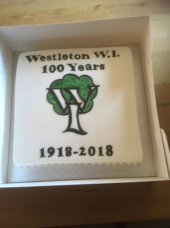 WI Centenary cake 1918 to 2018.