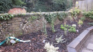 View of the Jubilee Garden and Westleton Village Hall